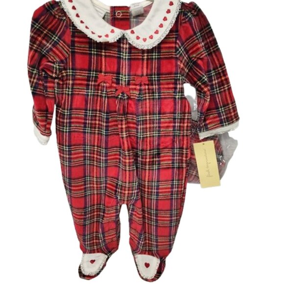 First Impressions Y2K Winter Footed Snap Bottom Winter Outfit 0-3 Months NWTs - Picture 3 of 10